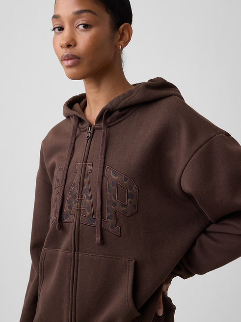 Leopard Zip Up