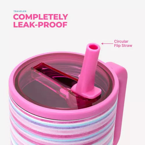 Scheels Pink Horizon Traveler Tumbler