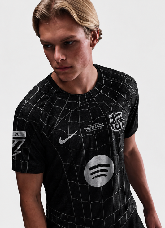 barca x spiderman jersey